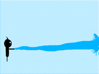 Laser beam (Blue)