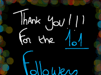 101 followers!!!! Tysm