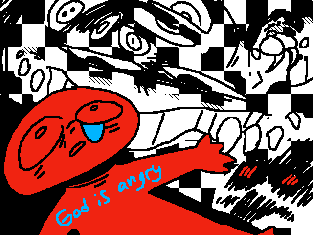 God is angry