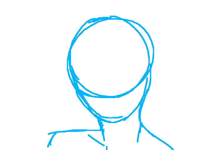 drawing process: cold eyes