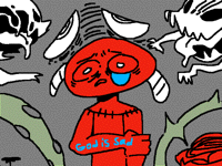 God is sad