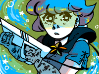 Drawing process: flaming stars