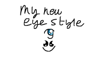 My new eye style