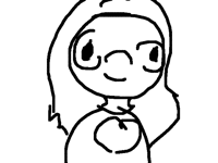 I drew this with my eyes closed