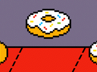 8-bit donut factory