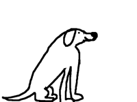 The cute dog
