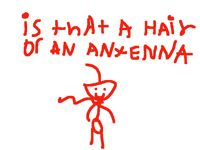 @imanimaton is that hair or an antenna