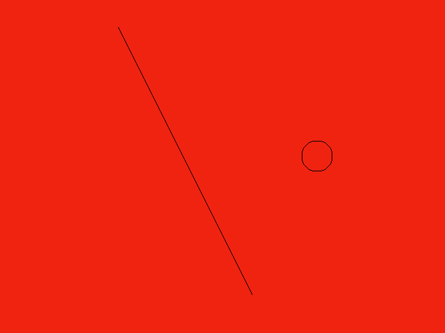 A real straight line and perfect circle (FLASH)