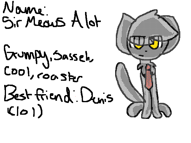 Sir Meows A Lot Ref sheet (fursona but not oc)