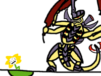 Swarmlord in the underground. Ep.1 flowey
