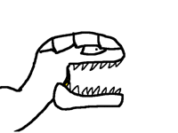Foul breath.