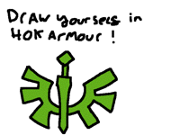 Draw yourself in any 40k armor!