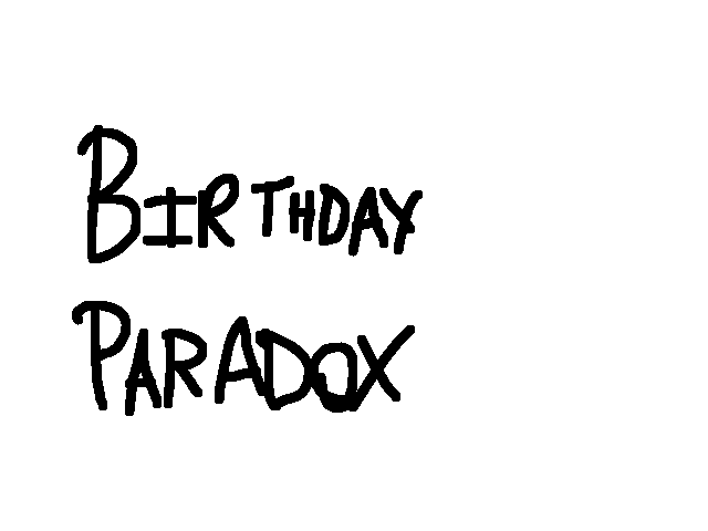 Birthday paradox