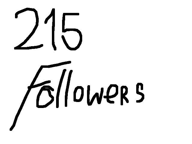 215 followers. (Flash warning