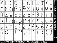 Font board  font