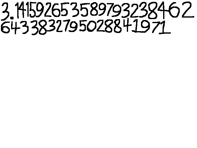 first 40 digits of PI