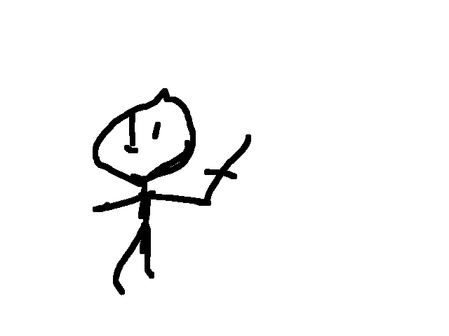 with my nose. I drew it with