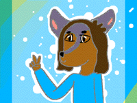 Art trade with @JunoTheWolf