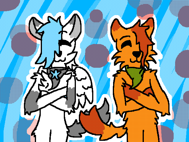 Art trade with @Yuki_Fear