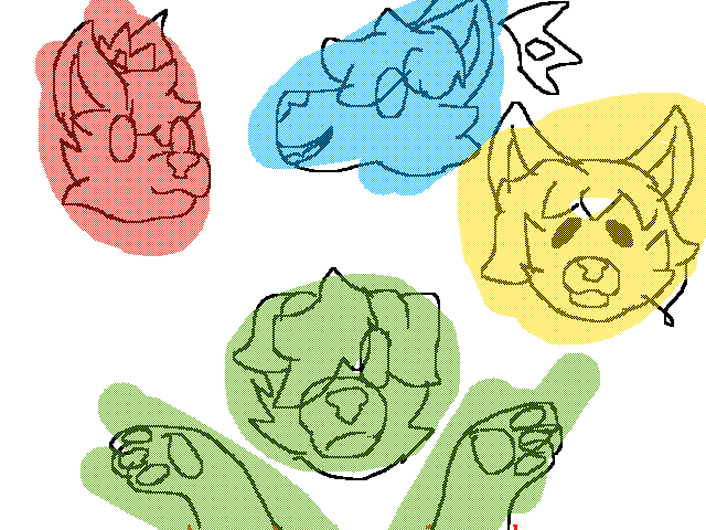 There's red, there's blue, and even yellow