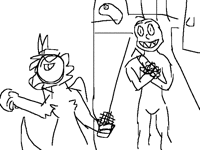AaaaAaa folioscope is turning to Baldis Basics