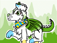 Green wolf form