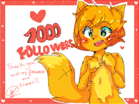 THANK YOU FOR 1000 FOLLOWERS!!