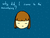 why did frisk go to the mountains?