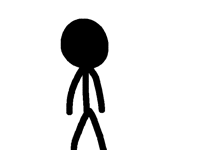 Turn around a stickman