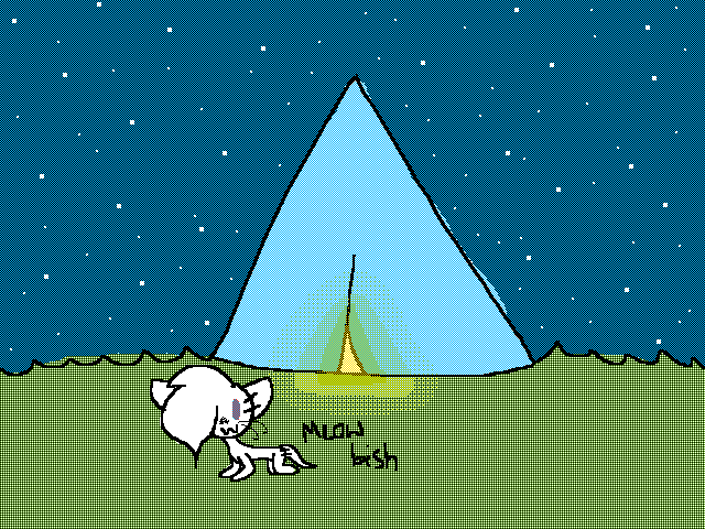 Part of le campin for Toffee's senpai