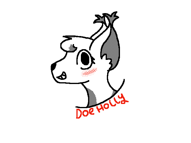 Quick drawing of my WC oc Doe Holly