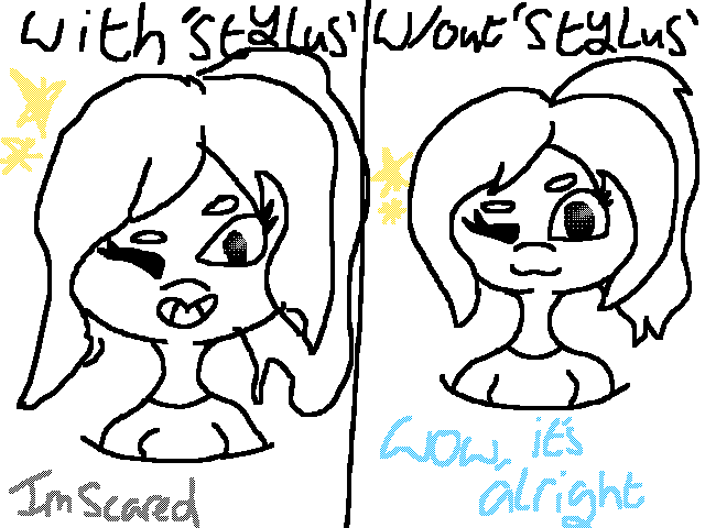 ~{With and without stylus challenge}~