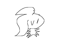 Edgy spider on a phone is b a c k