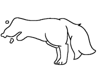 I can't draw back legs T^T