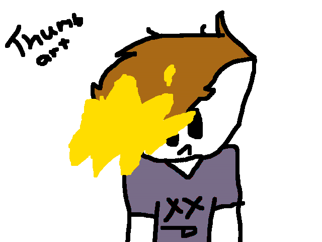 I tried using my thumb