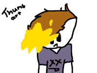 I tried using my thumb
