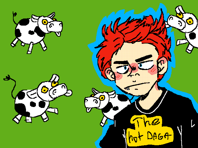I think a cow licked my hair in my sleep