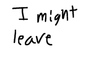 I'm on the edge right now