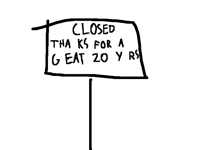 I sign I saw