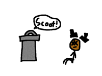 The trash can