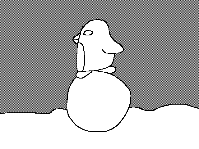 Penguin running on snowball @Fnaflover