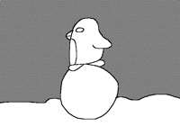 Penguin running on snowball @Fnaflover