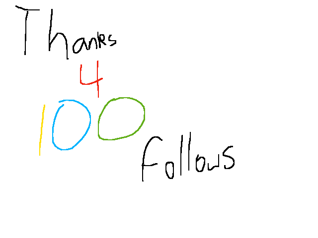 Thanks for 100 follows>3<