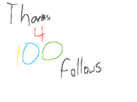 Thanks for 100 follows>3<