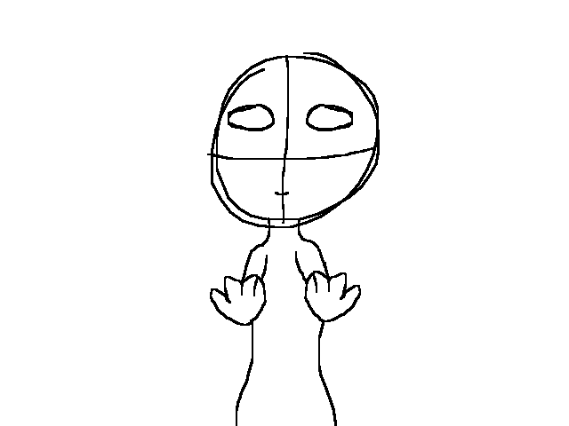 When I can't draw hands;-;