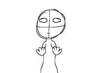 When I can't draw hands;-;