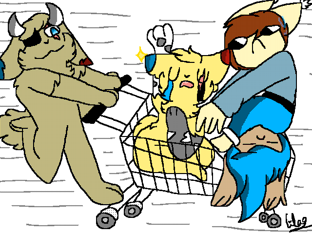 Mad cart riders (original: @Lemonsoda7 )