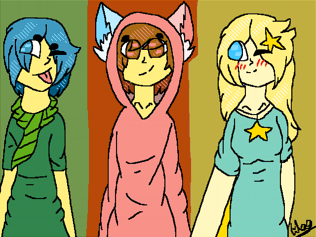 All 3 Munchies species as humans:3