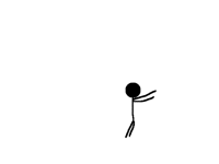 The stickman who died a horrible death