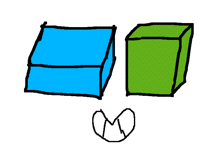 Drunk cube man